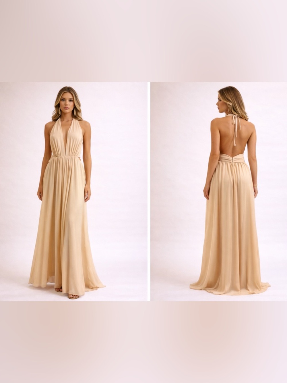 Champagne Goddess Gown” ✨
